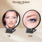 BOOMIBOO 1X/10X Magnifying Handheld Mirror Double Sided, Foldable Travel Makeup Mirror, Adjustable Rotation Pedestal Hand/Hanging/Desk Vanity