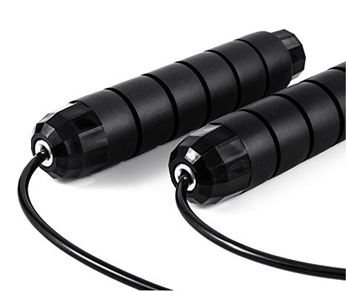 BOOMIBOO Jump Rope, Adjustable Jump Ropes, Skipping Rope Tangle-Free Rapid Speed with Ball Bearings for Women Men Kids