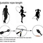 BOOMIBOO Jump Rope, Adjustable Jump Ropes, Skipping Rope Tangle-Free Rapid Speed with Ball Bearings for Women Men Kids