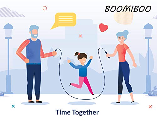 BOOMIBOO Jump Rope, Adjustable Jump Ropes, Skipping Rope Tangle-Free Rapid Speed with Ball Bearings for Women Men Kids