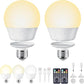 Brightown E26 Rechargeable Light Bulb with Remote Timer and 3 Color Temperatures, Battery Backup Bulb for Sconces and Lamps, E26 Detachable Charging