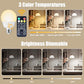Brightown E26 Rechargeable Light Bulb with Remote Timer and 3 Color Temperatures, Battery Backup Bulb for Sconces and Lamps, E26 Detachable Charging