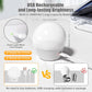Brightown E26 Rechargeable Light Bulb with Remote Timer and 3 Color Temperatures, Battery Backup Bulb for Sconces and Lamps, E26 Detachable Charging