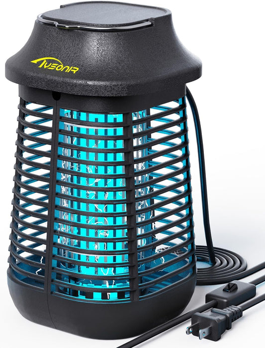 Bug Zapper 4200V for Outdoor and Indoor, 9.84 Ft Power Cord with Switch, Waterproof Electric Mosquito Zappers(3rd Generation), Mosquito lamp