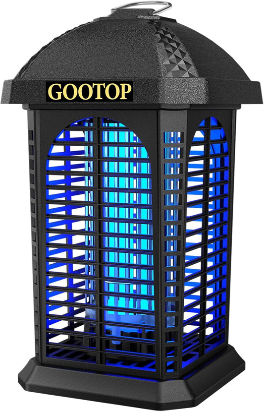 Bug Zapper Outdoor, 4200V Electric Mosquito Zapper, Bug Zapper Outdoor, Fly Traps, Fly Zapper, Mosquito Killer Indoor 3 Prong Plug, 90-130V