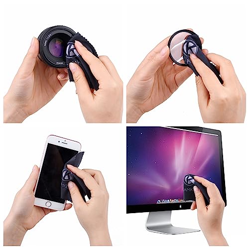 Camkix Lens and Screen Cleaning Kit - 2X Cleaning Spray 2X Microfiber Cloth - Perfect to Clean The Lens of Your DSLR and Compatible with Your Camera