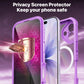 CENHUFO Magnetic Privacy for iPhone 17 Case, Compatible with Magsafe, Full Body Phone Case Built-in 9H Tempered Glass Privacy Screen Protector Camera