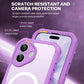 CENHUFO Magnetic Privacy for iPhone 17 Case, Compatible with Magsafe, Full Body Phone Case Built-in 9H Tempered Glass Privacy Screen Protector Camera