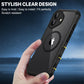 CENHUFO Magnetic Privacy for iPhone 17 Case, Compatible with Magsafe, Full Body Phone Case Built-in 9H Tempered Glass Privacy Screen Protector (Black)