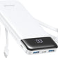 Charmast Portable Charger with Built in Cables, Power Bank with Cords Wires, Slim 10000mAh Travel Battery Pack 6 Outputs 3 Inputs 3A Fast Charging