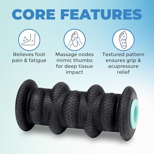 Chirp Wheel XR Foot Massage Roller – Textured Foam Roller for Foot & Body Massage, Exercise & Mobility