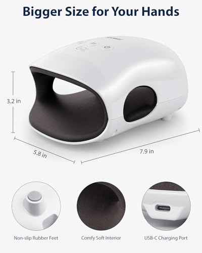 CINCOM Cordless Hand Massager with Heat and Air Compression