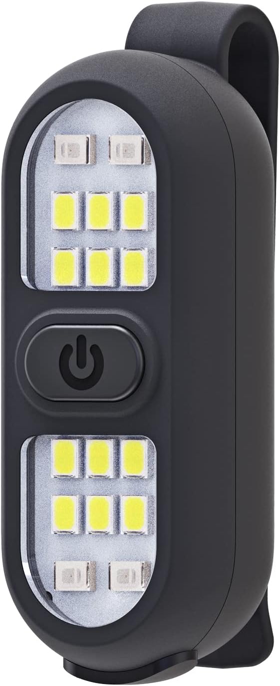Clip on Flashlight, Running Lights for Runners Dog Light for Dog Walking at Night Rechargeable Safety Portable EDC Flashlight Gift