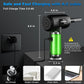 Compressed Air Duster-3 Gear Adjustable 100000RPM Electric Air Duster with LED Light, Rechargeable Cordless Air Blower (Black)