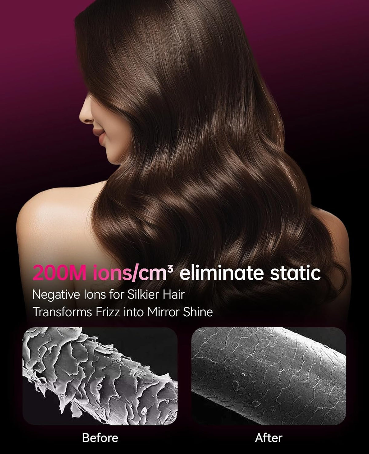 CONFU Ionic Blow Dryer 1600W, Portable Lightweight Fast Drying Negative Ion Hairdryer Blowdryer, 3 Heat Settings & Infinity Speed