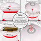 cotsoco Handheld Mini Vibrating Body Massager with LED Light for Neck, Back, Legs and Arms, Battery Operated