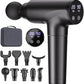 cotsoco Massage Gun Deep Tissue, Muscle Massage Gun with 9 Attachment Heads, 20 Speeds & Quiet Brushless Motor (Black)