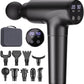 cotsoco Massage Gun Deep Tissue, Muscle Massage Gun with 9 Attachment Heads, 20 Speeds & Quiet Brushless Motor (Black)