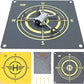 CQT Drone Landing Pad Universal Waterproof Weighted Portable Fast-Foldable Helipad Launch for DJI Avata 360 Mavic 3 4 Pro/Mini (55CM Yellow+Dark Gray)
