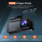Dash Cam 1296P Front Dashcam, V300 WiFi Dash Camera for Cars with App, Night Vision, Mini Hidden Single Car Camera, Loop Recording (Black)