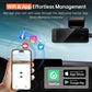 Dash Cam 1296P Front Dashcam, V300 WiFi Dash Camera for Cars with App, Night Vision, Mini Hidden Single Car Camera, Loop Recording (Black)