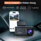 Dash Cam 1296P Front Dashcam, V300 WiFi Dash Camera for Cars with App, Night Vision, Mini Hidden Single Car Camera, Loop Recording (Black)