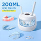 Dental Ultrasonic Retainer Cleaner Machine, 45kHz Dental Cleaning Pod with Digital Timer & 200ML, Deep Cleaning for Dentures, Mouth Guards, Aligners