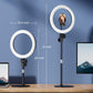 Desk Ring Light with Stand - 10.5'' Desktop Ring Light with Phone Holder for Video Recording, Circle Light for Computer Zoom Meeting Video Conference