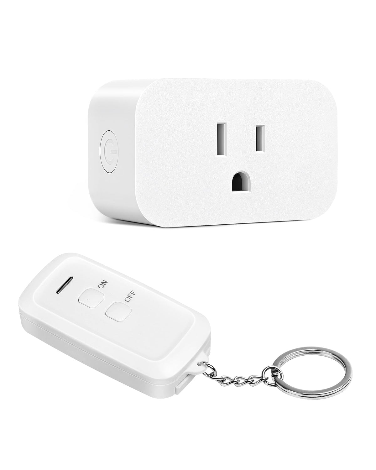 DEWENWILS Indoor Remote Control Outlet, Wireless Remote Light Switch, No Interference Remote Outlet Switch, No Wiring, 15A/1875W, 100ft RF Range