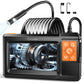 Dual-Lens Endoscope with Light, Endoscope Camera with Light with 4.3" IPS Screen, 1920P HD with 8 LED Lights, 16.4ft Semi-Rigid Cable