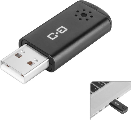 DUNGZDUZ USB Microphone for Laptop and Desktop Computer, High Sensitivity for Clear Call, Plug-and-Play, High Gain, Cordless Mini-Sized Portable