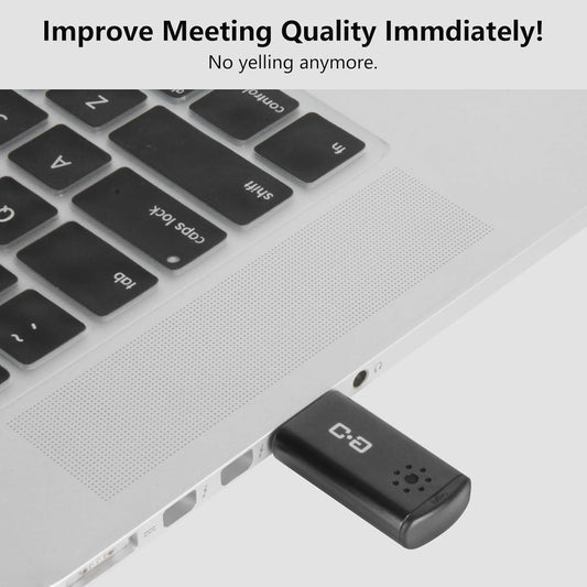 DUNGZDUZ USB Microphone for Laptop and Desktop Computer, High Sensitivity for Clear Call, Plug-and-Play, High Gain, Cordless Mini-Sized Portable