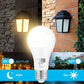 Dusk to Dawn LED Light Bulbs Outdoor, Automatic On/Off, 60W Equivalent, Warm White 3000K, Energy Efficient 9.5W, 850 Lumen, A19, E26 Base, 4-Pack