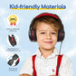 EarFun K1 Kids Headphones Wired with Microphone, 85/94dB Volume Limit Headphones for Kids, Portable Wired Headphone with Shareport