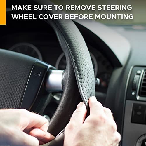 EcoNour 2 in 1 Car Steering Wheel Desk - Tray for Laptop Car Mount with Pen Holder - Desk Console for Car - Food Tray for Eating with Drinks Holder