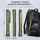 EDC Flashlight Rechargeable, 800 Lumen Small Flashlight with Magnetic Clip & Base, 11 Modes LED Flashlight, Glass Breaker&Bottle Opener