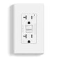 ELEGRP GFCI Outlet 20 Amp, Self-Test GFI Electrical Outlet with Thinner Design, TR Tamper Resistant GFCI Receptacle (1 Pack)