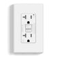 ELEGRP GFCI Outlet 20 Amp, Self-Test GFI Electrical Outlet with Thinner Design, TR Tamper Resistant GFCI Receptacle (1 Pack)