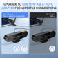 EMEET 1080P Webcam with Microphone, C960 Web Cam, 2 Mics, 90° FOV, USB Type-A & A-to-C Adapter, Plug&Play Computer Camera for Online Calling