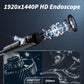 Endoscope Camera with Light, 1920P HD Borescope Tools with 8 Adjustable LED Lights, Endoscope with Semi-Rigid Snake Camera