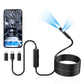 Endoscope Camera with Light, Dual-Lens 1920P HD Borescope with 8 Adjustable LED Lights, IP67 Waterproof Boroscope Inspection Tools