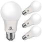 Energetic Lighting 40W Equivalent A19 LED Light Bulb, Warm White 3000K, E26 Standard Base, ETL Listed, Non-Dimmable LED Light Bulb, 4-Pack