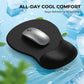 EooCoo Ergonomic Mouse Pad with Gel Wrist Rest, Concave Design, Non-Slip Base for Laptop and Computer