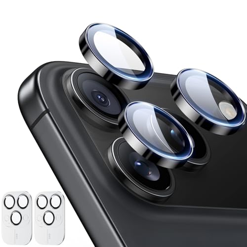 ESR 2 Pack for iPhone 17 Pro Max/ 17 Pro/ 16 Pro Max/ 16 Pro/ 15 Pro Max/ 15 Pro/ 14 Pro Max/ 14 Pro Camera Lens Protector (Black)