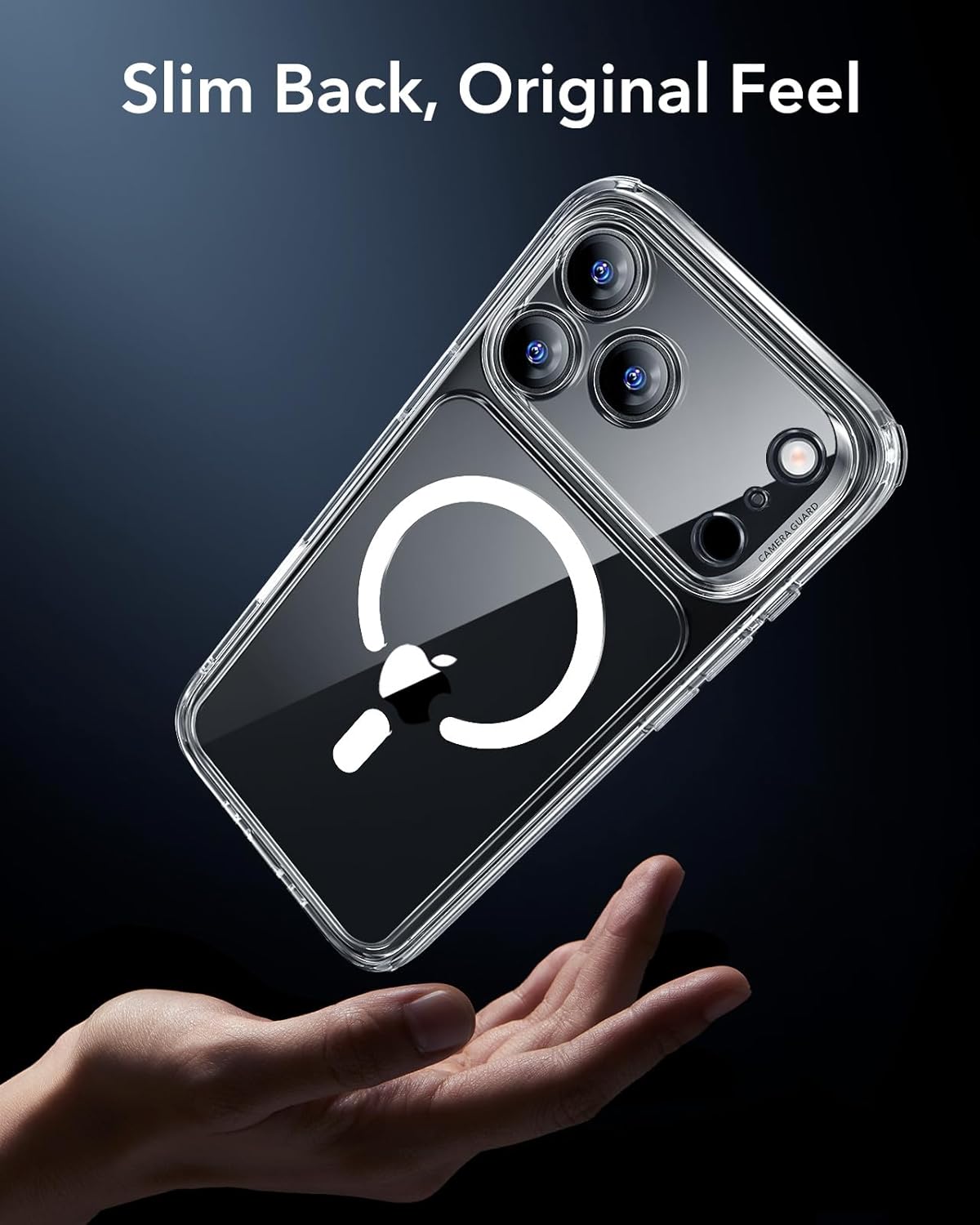 ESR for iPhone 17 Pro Max Case, Camera Control, Compatible with MagSafe, Shockproof Drop Protection, Magnetic Phone Case (Clear)