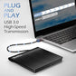 External CD/DVD Drive for Laptop, USB 3.0 CD DVD Player Portable +/-RW Burner CD ROM Reader Writer Disk Duplicator
