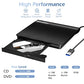 External CD/DVD Drive for Laptop, USB 3.0 CD DVD Player Portable +/-RW Burner CD ROM Reader Writer Disk Duplicator