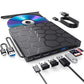 External CD/DVD Drive for Laptop, DVD Player for Laptop, 8 in 1 USB 3.0 Ultra-Slim Portable, CD Burner External Disk Drive Optical
