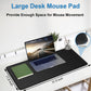 Extra Large Mouse Pad 31.5 x 11.8 in, Gaming Mousepad with Stitched Edges, Premium Microfiber Cloth Surface (Black)