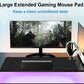 Extra Large Mouse Pad 31.5 x 11.8 in, Gaming Mousepad with Stitched Edges, Premium Microfiber Cloth Surface (Black)
